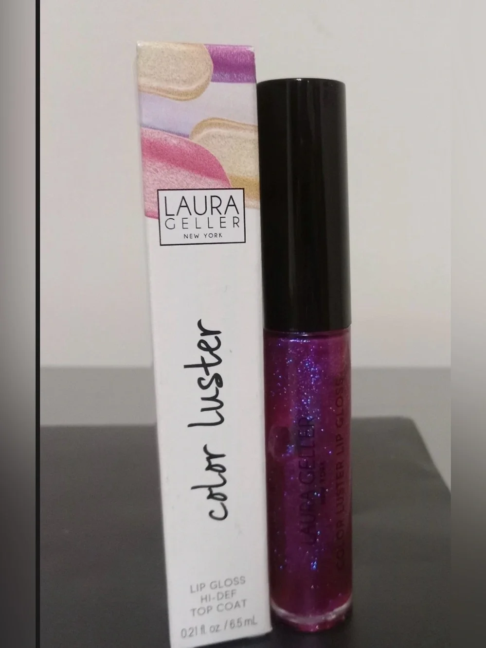 Laura Geller Color Luster Glitter Lip Gloss - Shimmery Violet Purple